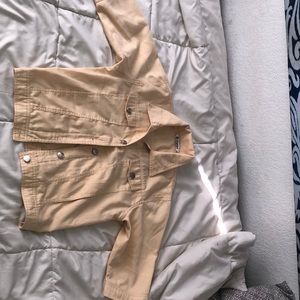 Yellow Short Sleeve Jacket